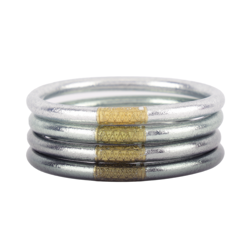 BuDhaGirl | Set of Four | All Weather Bangles in Moon