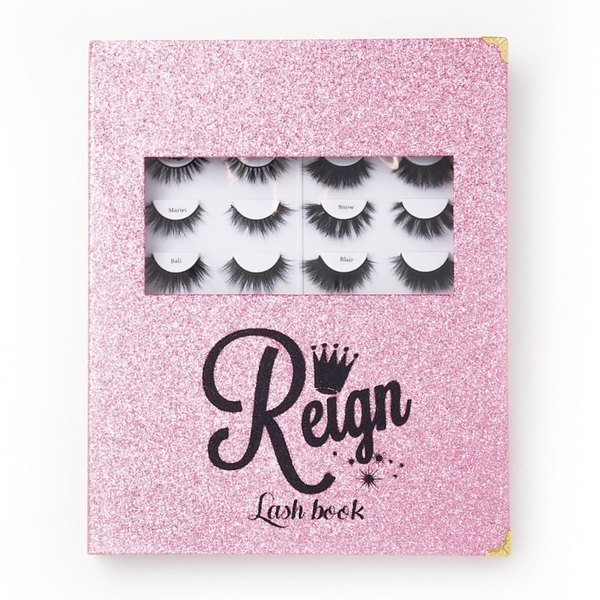 Reign Lashes | 16 Pair False Eyelash Book