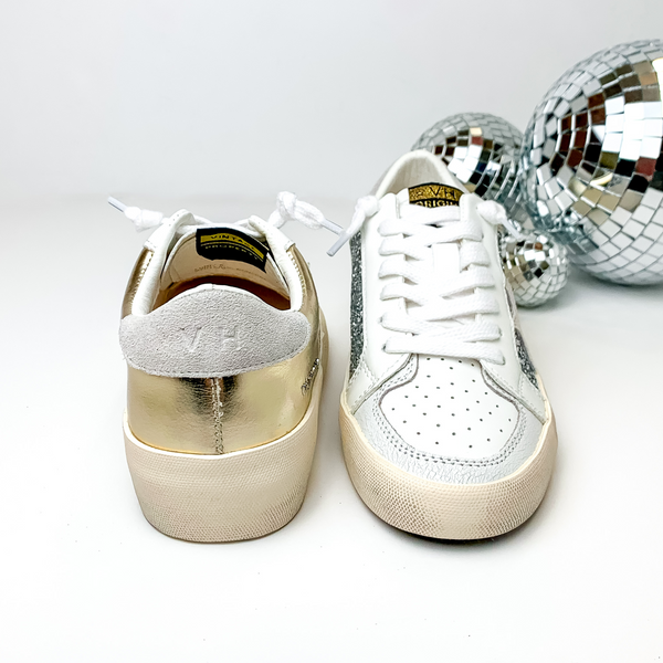 Vintage Havana | Libby Sneakers in Gold with Silver Glitter