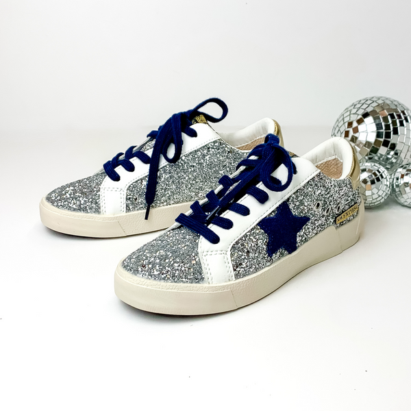 Vintage Havana | Limitless Sneakers in Silver Glitter