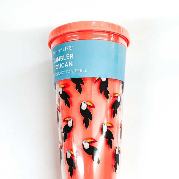 DAMAGED | Toucan Tumbler in Coral