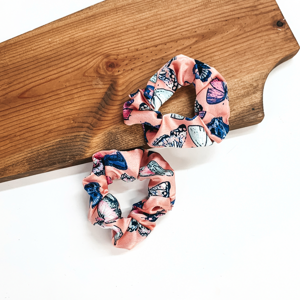 Buy 3 for $10 | Satin Butterfly Print Scrunchies