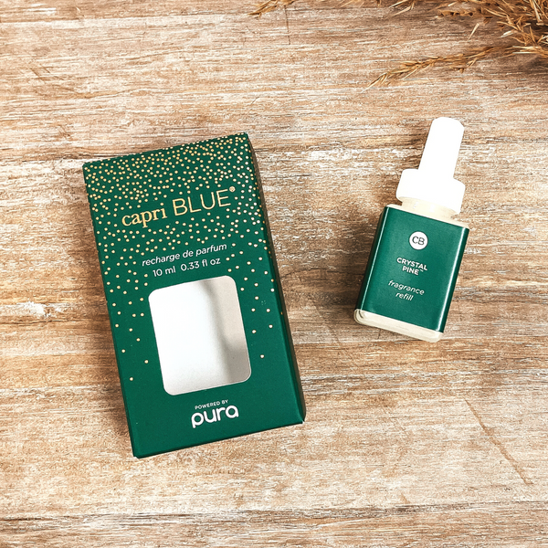 Pura x Capri Blue | Replacement Fragrance Inserts for Smart Home Diffuser | Crystal Pine Glimmer