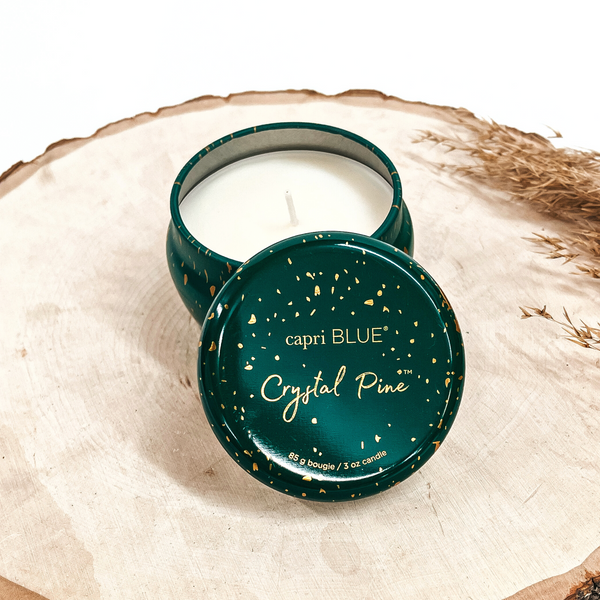 Capri Blue | 3 oz. Mini Tin Candle in Glimmer | Crystal Pine