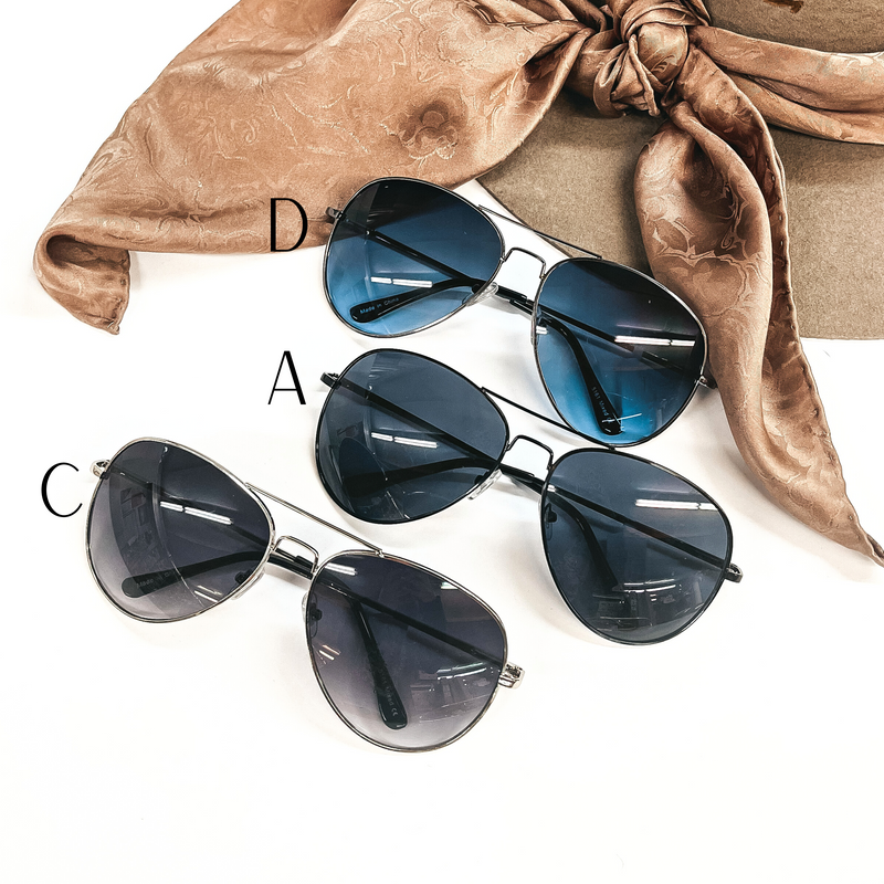 Danger Zone Aviator Style Sunglasses in Various Styles