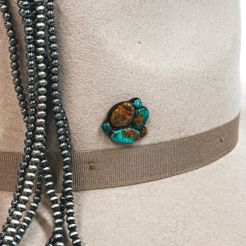 Wanderlust Clay Hat Pin in Turquoise