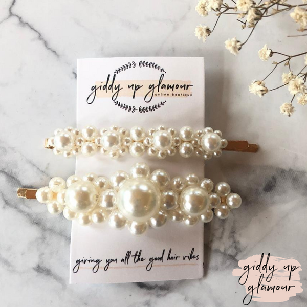 The Classy Touch Set | Set of 2 Pearl Hair Clips