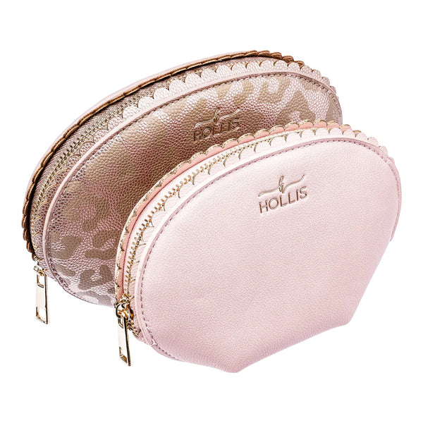 Hollis | Scallop Set in Leopard and Blush