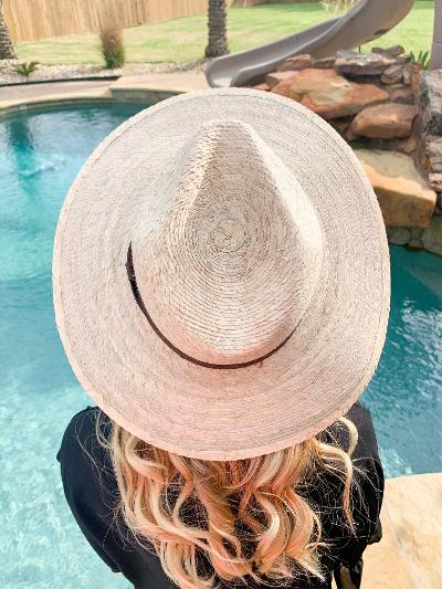 Shine On Me Wide Brim Palm Leaf Hat