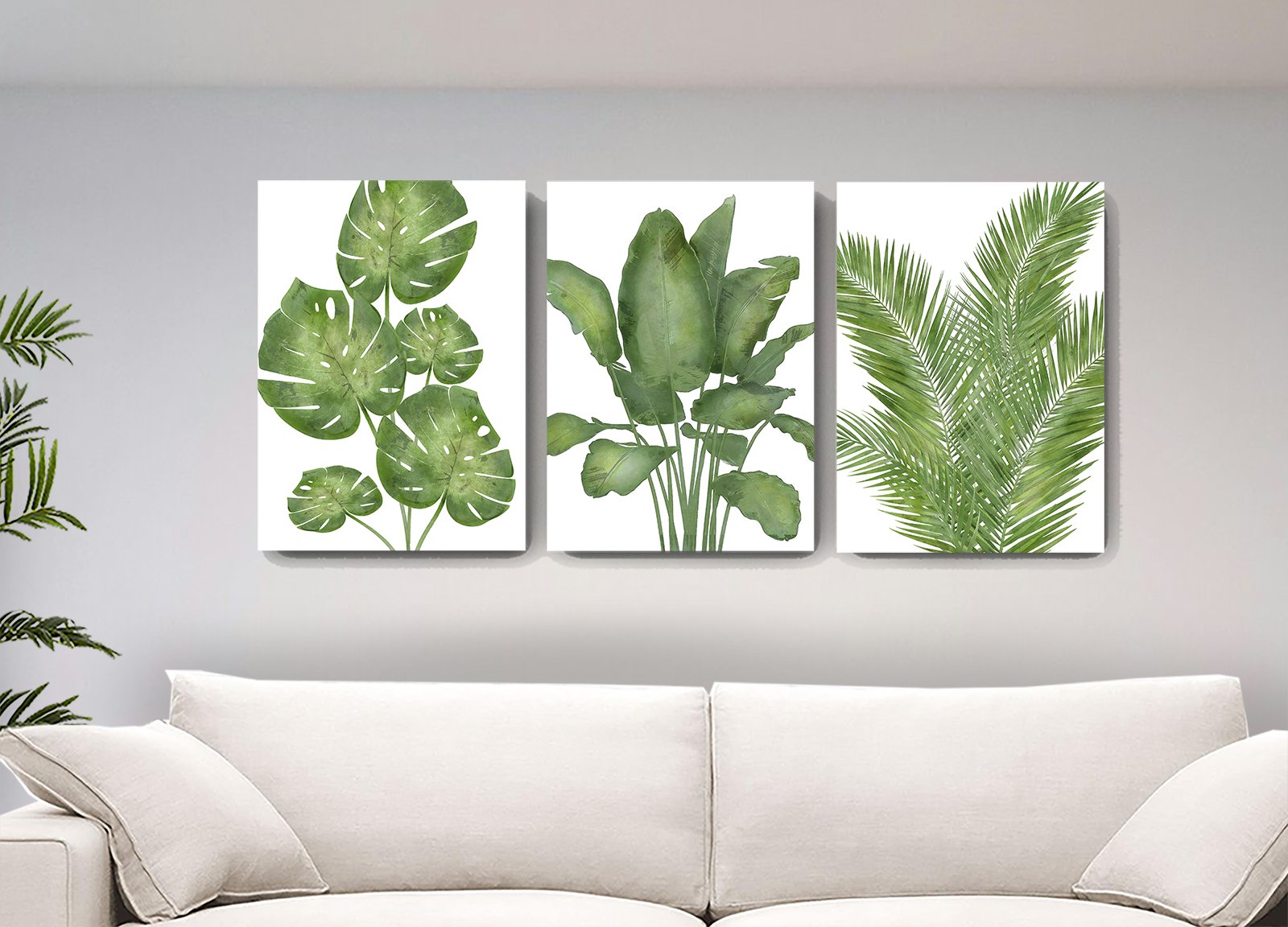 Botanical Wall Decor Banana Tree Palm Leaf Canvas Wall Art Muralmax Interiors