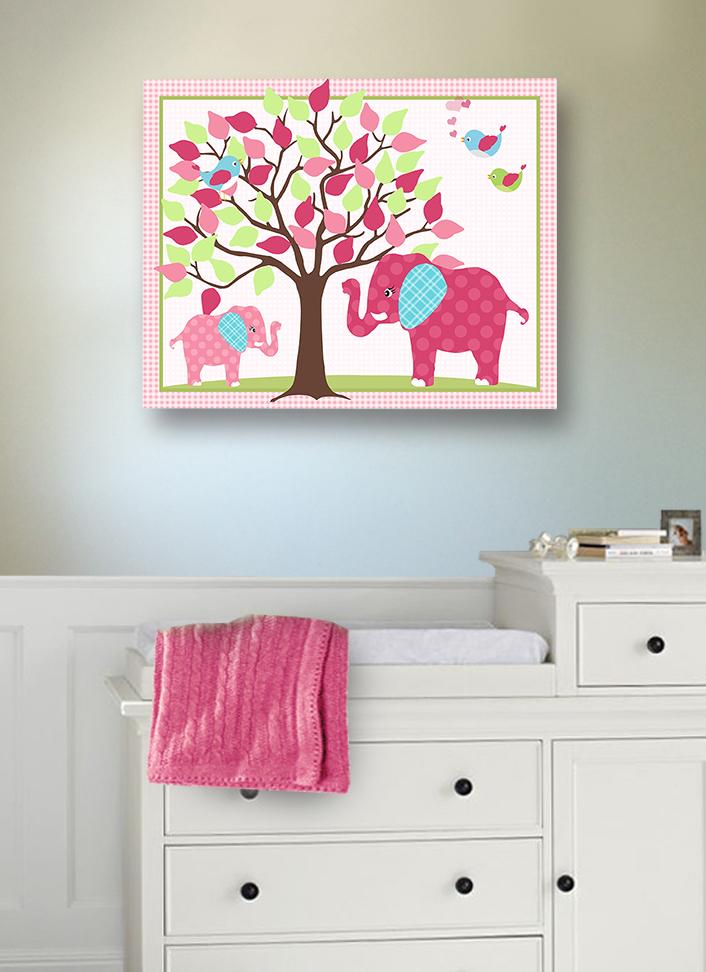 baby girl nursery ideas with elephants