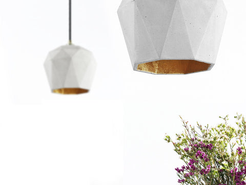 Kitchen Ideas Blog - Concrete Geometric Pendant Lights