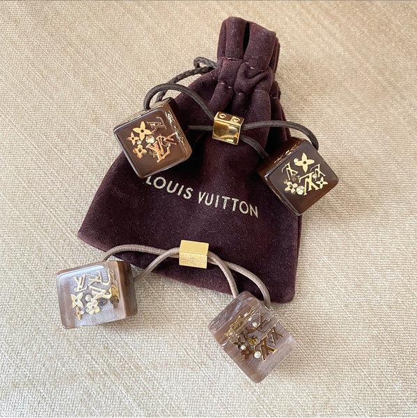 Louis Vuitton Hair Tie Cubes