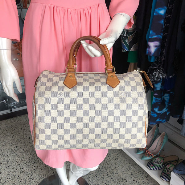 Louis Vuitton Damier Azur Speedy 30 Doctor Bag – I MISS YOU VINTAGE