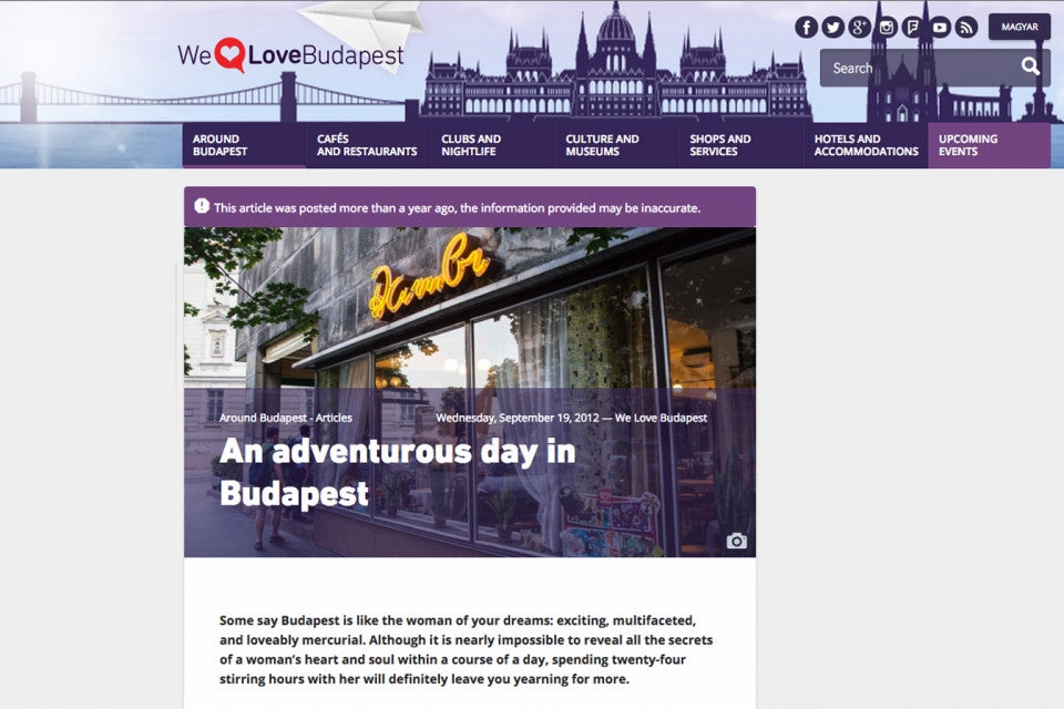 WeLoveBudapest.com - Egy kalandos nap Budapesten