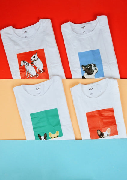 Egyedi pólóink nem csak a macskásoknak kedvez, de a kutya fanatikusok is megtalálják a tökéletes darabokat. Mókás minták és szuper színek közül válogathatsz.