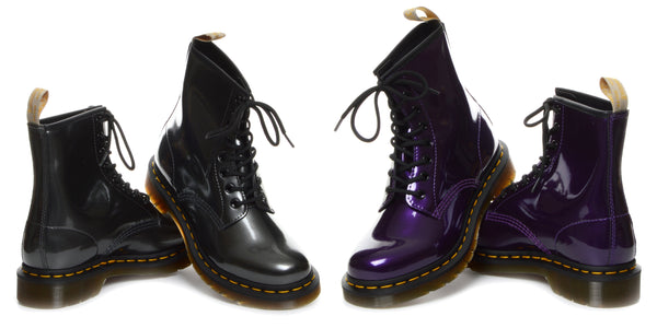 Chrome Metallic Vegan Dr Martens