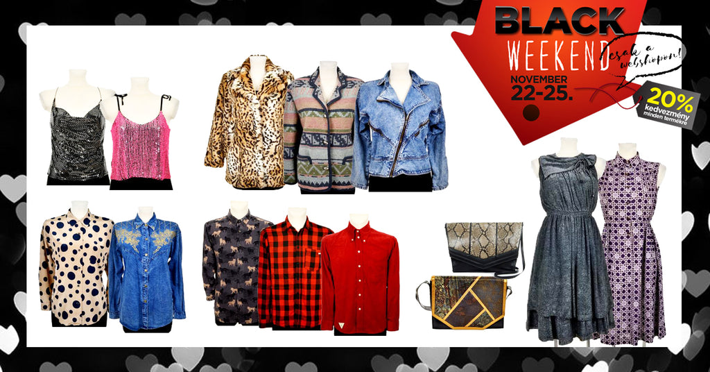 black friday, black weekend, szputnyik, szputnyikshop, discount, cyber monday, vintage, blouse, shirt, sweater