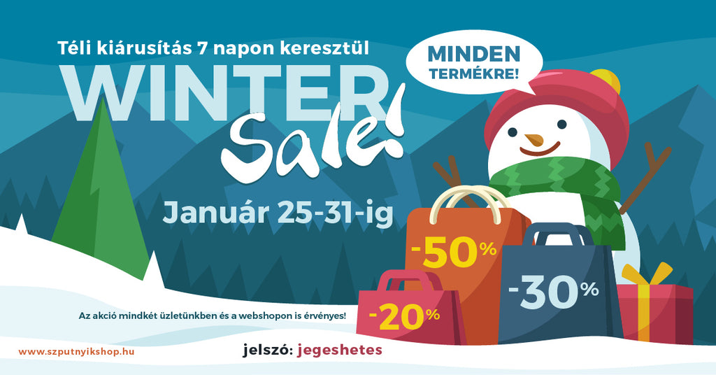 Winter Sale akció a Szputnyik shopban! 