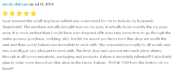 Kaleen Wolfe Designs Review 7