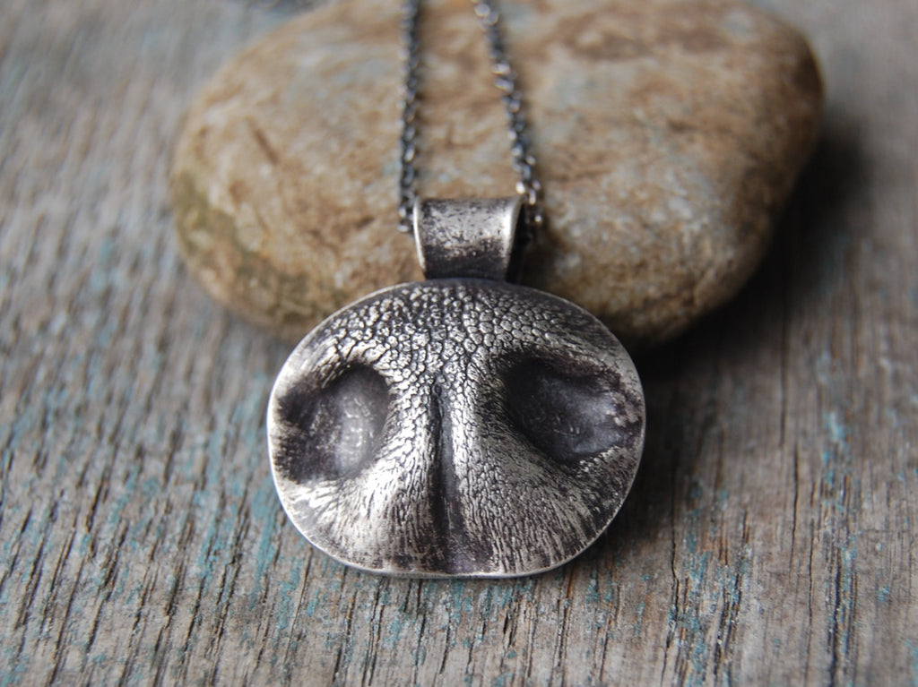 custom dog nose print necklace