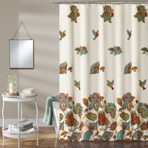 Bird & Flower Shower Curtain by Lush Decor