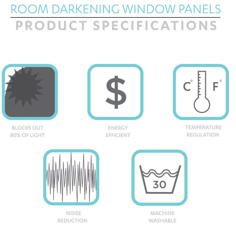 Room Darkening Curtains Specifications