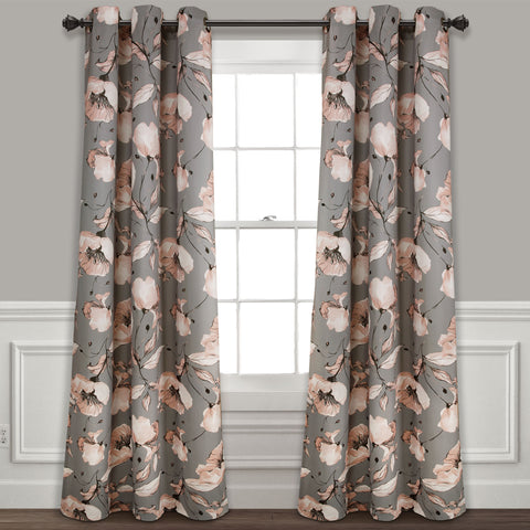 Delsey Floral Blackout Curtains by Lush Decor