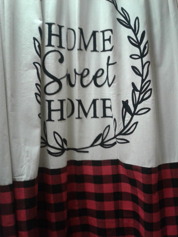 Home Sweet Home Wreath Shower Curtain