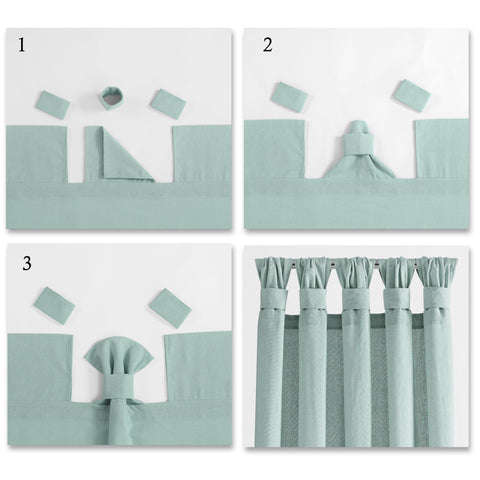 How to Install Knotted Tab Top Curtains