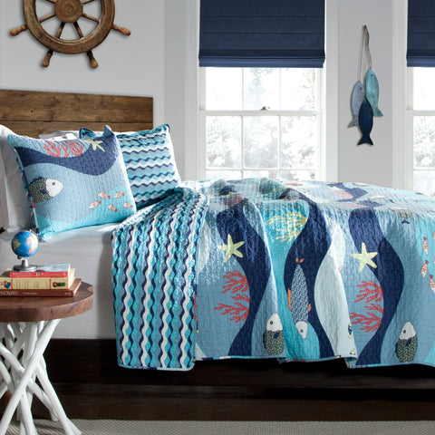 3-Piece Sea Life Quilt