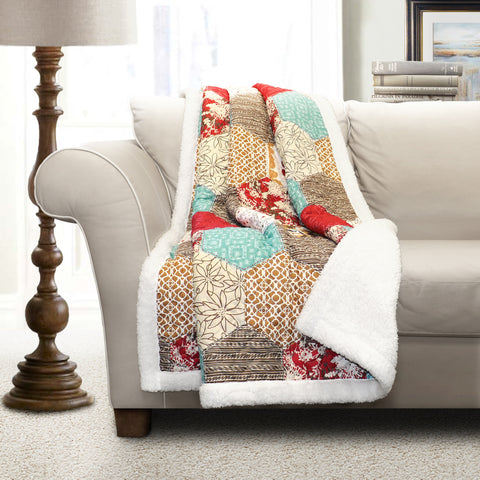 Grace Patchwork Throw by Lush Decor