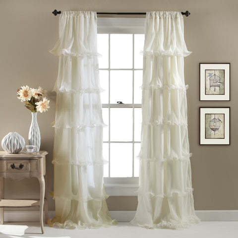 Nerina Sheer Window Curtains by Lush Decor