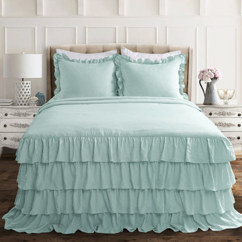 Allison Ruffle Ruffle Skirt Bedspread Set