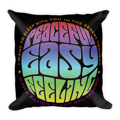 Peaceful Easy Feeling Fillmore Pillow - Black