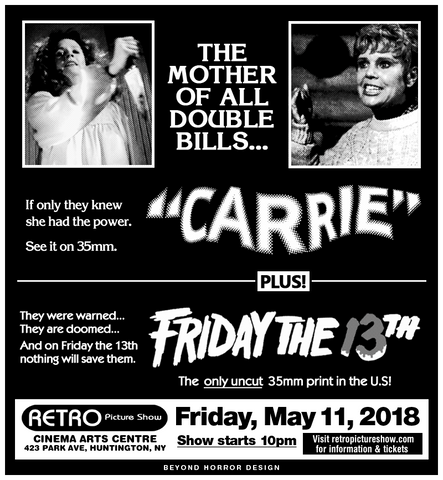 Carrie & Friday the 13th (35mm Double Feature)