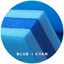 Foam Lake Float | FloatDaddy 3Ply Super Island Cyan Blue | 16 Feet