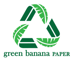 Green Banana Paper Portrait Logo for LIGHT Backgrounds
