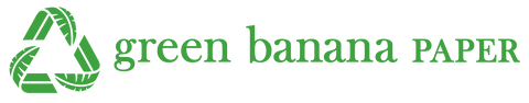 Green Banana Paper Landscape Logo for Dark Backgrounds