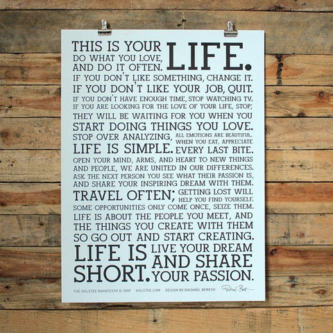 Holstee Manifesto