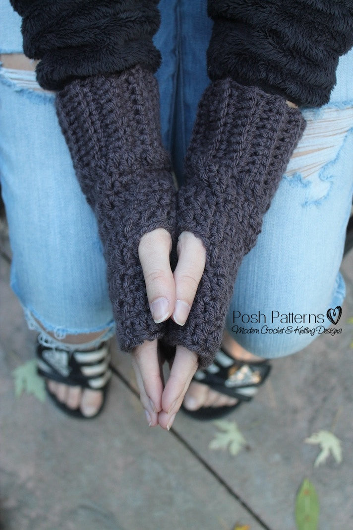 fingerless mittens pattern