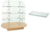 glass display and glass shelves