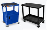 metal and plastic utility carts
