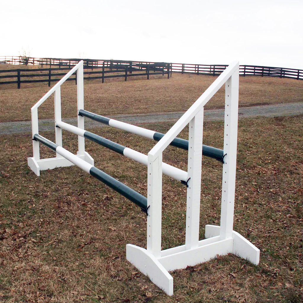 Triple Bar Standards Wood Horse Jumps Platinum Jumps