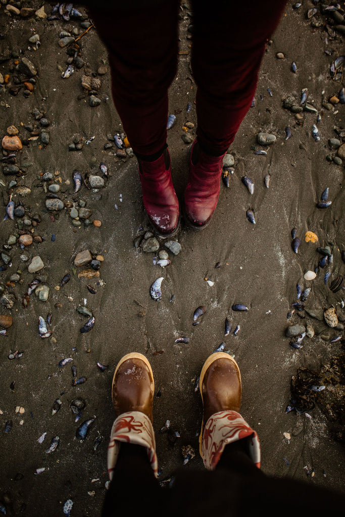 Crazy wind and waves out at Sunshine Cove in Juneau, Alaska by Resolute Boutique & Sydney Akagi