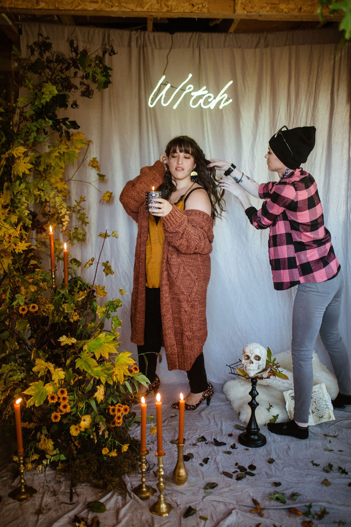 Behind the Scenes of our Annual Witch Shoot in Juneau, Alaska by Resolute Boutique