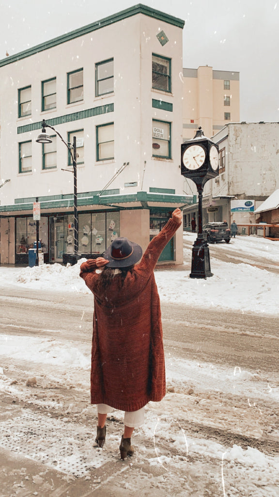 Downtown Juneau, Alaska clock in Resolute Boutique