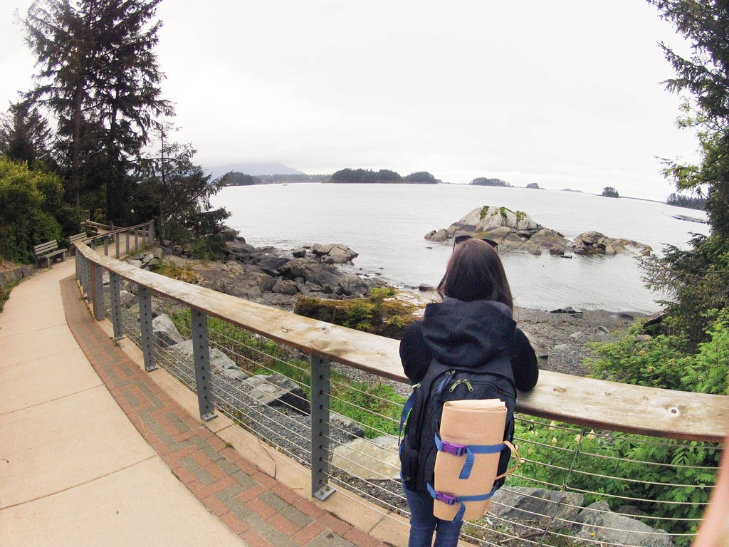 On the way to Totem Park along Lincoln Street in Sitka, Alaska for the weekend.