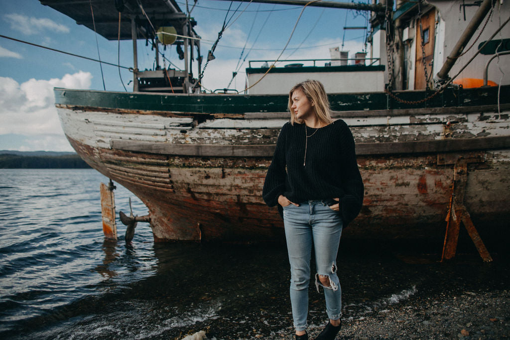 Abandoned fishing boats in Juneau, Alaska