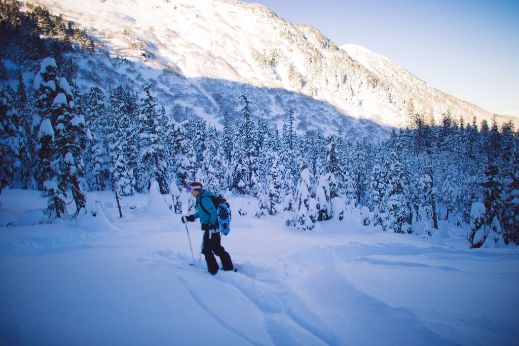 Snowshoe & Ski in the same day in Juneau, Alaska for Resolute Boutique & Lifestyle